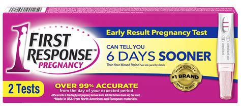 First Response™ Early Result Pregnancy Test Find Out 6 Days Sooner First Response