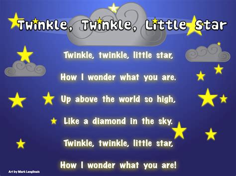 Twinkle Twinkle Little Star The Kindergarten English Blog