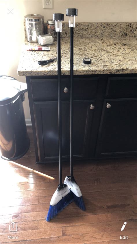 Dollar tree solar lights have been on my list of dollar tree products to test out for over a year now. DIY SOLAR LIGHT POLES brooms from dollar tree solar lights ...
