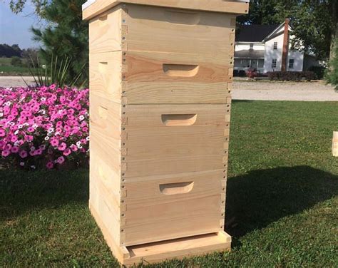 Diy Flow Beehive Box Plans Langstroth 10 Frame Beekeeping Etsy In