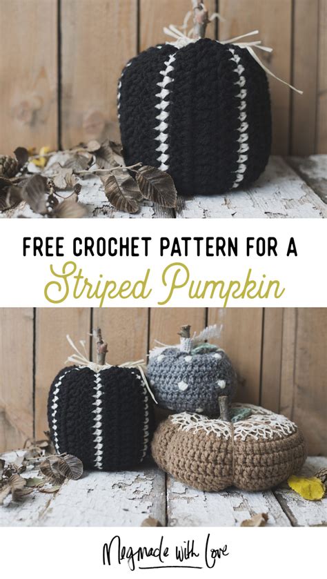 Crochet Striped Pumpkin • Sewrella