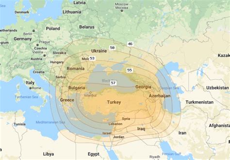 Türksat 4A at 42 0E LyngSat Maps