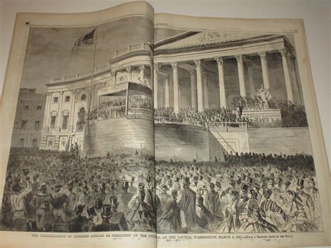 March 161861 Harpers Weekly Abraham Lincolns Inauguration Winslow