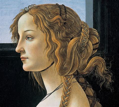Botticelli Simonetta Vespucci 1476 80 Portrait Oeuvre D Art