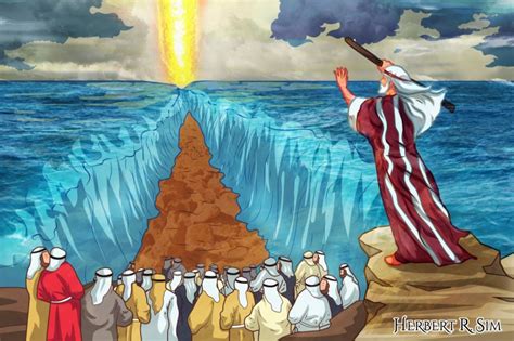 Crossing The Red Sea Exodus 1415 30 Bible Story The Cats Meow