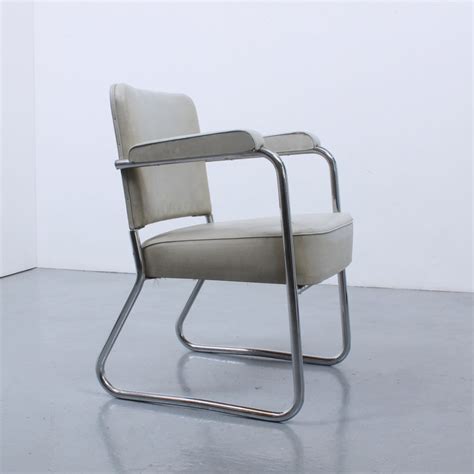 Bauhaus is a type of style used in making various types of furniture. 1930s tubular steel Bauhaus style chair | #99790