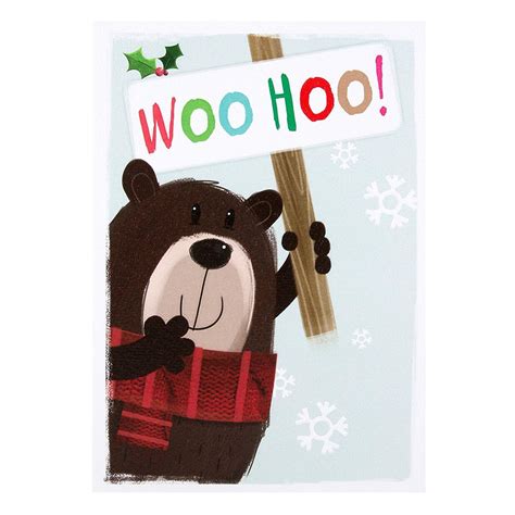 Hallmark Christmas Card Woohoo Medium Occasion Cards