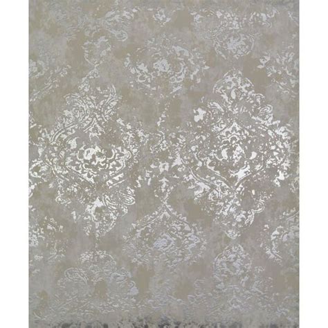 York Wallcoverings Antonina Vella Modern Metals Stargazer White And