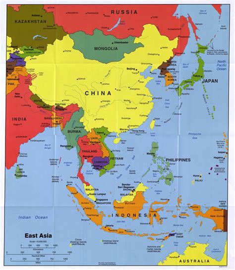 East Asia Political Map