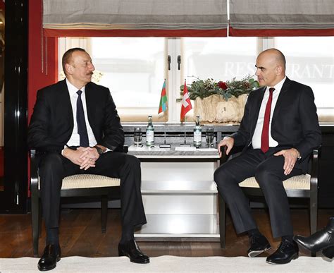 Federal councillor of home affairs, federal department of home affairs of switzerland. President Aliyev meets with Swiss president in Davos (PHOTO)