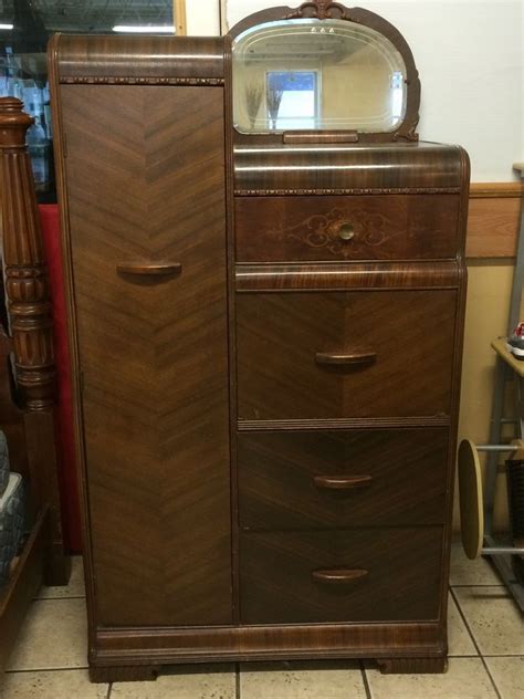 Antiques (65,079) antique art (4,826) antique barometers (229). ANTIQUE ART DECO CHIFFEROBE/WARDROBE SECRETARY DESK ...
