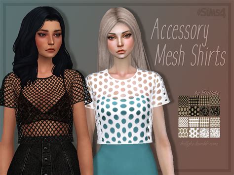 The Sims Resource Trillyke Accessory Mesh Shirts
