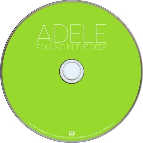 Encartes Pop Single Adele Rolling In The Deep