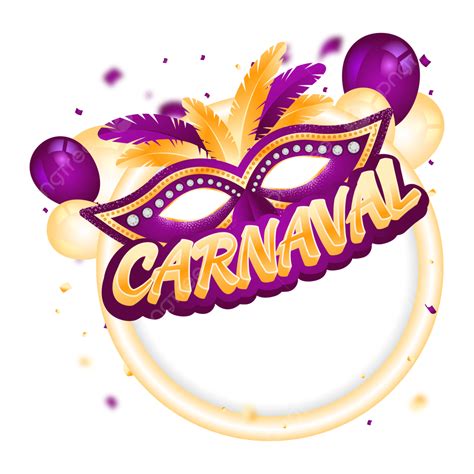 Festa De Carnaval Brasileira Decorada Em Roxo E Laranja Png Carnaval