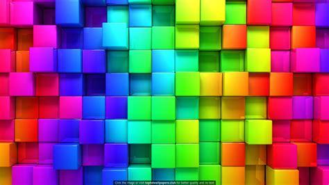 Cubic Rainbow Hd Wallpaper For Your Pc Mac Or Mobile Device Sfondi