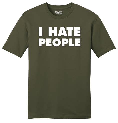 i hate people funny soft mens t shirt antisocial adult humor holiday t tee z2 ebay