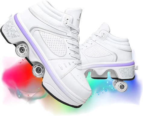 Roller Automatic Dual Skates Casual Deformation Automatic Walking Shoes Invisible Roller Skate 2