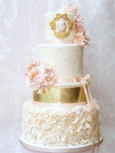 Metallic Wedding Cakes From Pretty Amazing Cakes Metallic Wedding Cakes