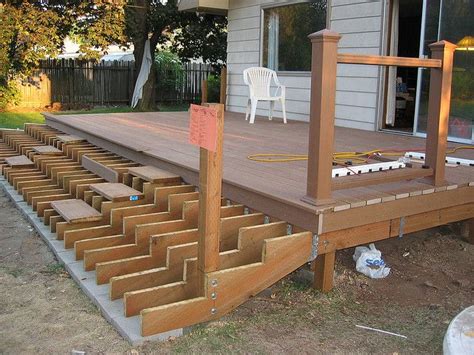 Deck Stairs Deck Steps Deck Designs Backyard Deck Design