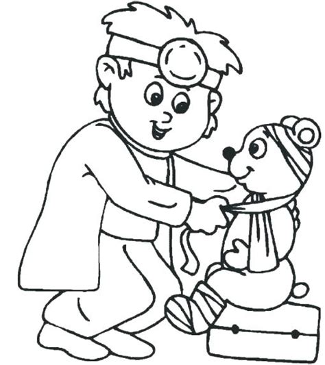 Vet Coloring Pages At Getdrawings Free Download