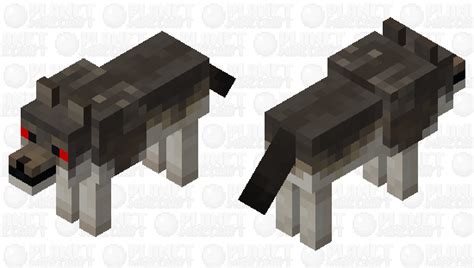 Angry Wolf Minecraft Mob Skin