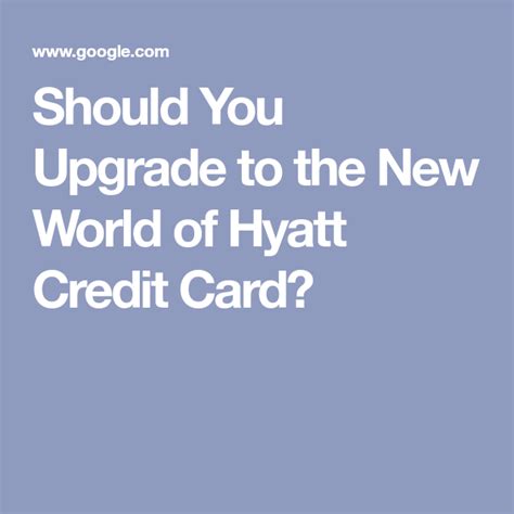 Aug 19, 2021 · normally, world of hyatt members earn 5 points per $1. Should You Upgrade to the New World of Hyatt Credit Card? | Credit card, Hyatt, Credit card readers