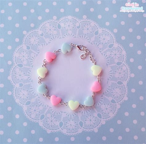 Very Cute And Kawaii Pastel Fairy Heart Bracelet · Ciali