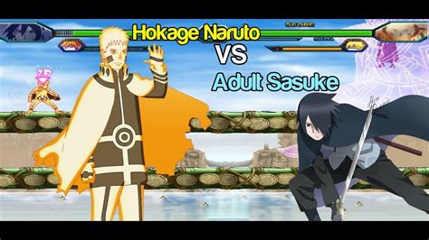 Hokage Naruto Vs Adult Sasuke Bleach Vs Naruto Mugen Youtube