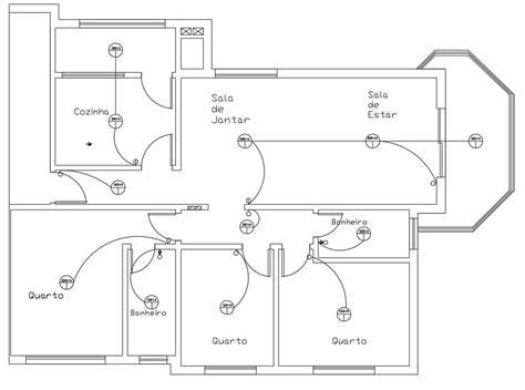 3 Bhk House Electrical Layout Plan Cad Drawing Dwg Fi