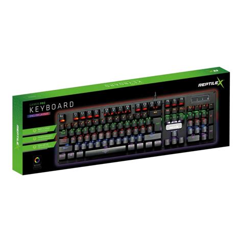 teclado gamer mecanico reptilex rx pro pc ps xbox negro prophone