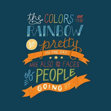 I see skies of blue and clouds of white the bright blessed. (What a) Wonderful World Hand Lettered Lyrics on Behance