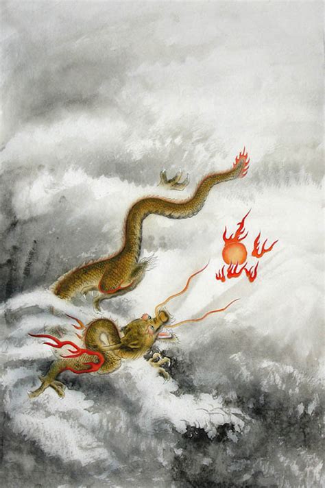 Chinese Dragon Painting dcj41122001, 45cm x 65cm(18〃 x 26〃)