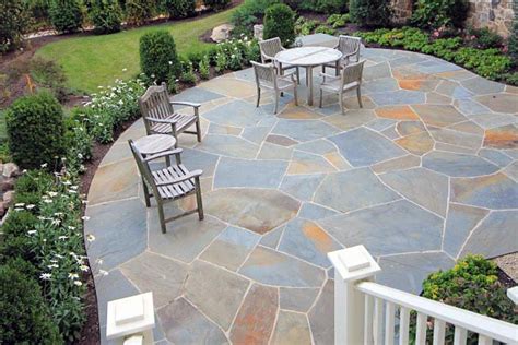 The easiest way is by making a pathway between your favorite plants. Top 60 Best Flagstone Patio Ideas - Hardscape Designs