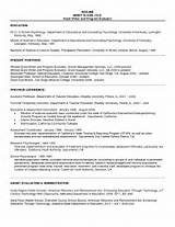 Photos of Resume With Graduate Degree