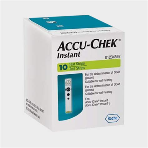 Accu Chek Instant Glucometer With 10 Test Strips