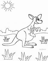 Kangaroo Cool2bkids Kangaroos Coloring sketch template
