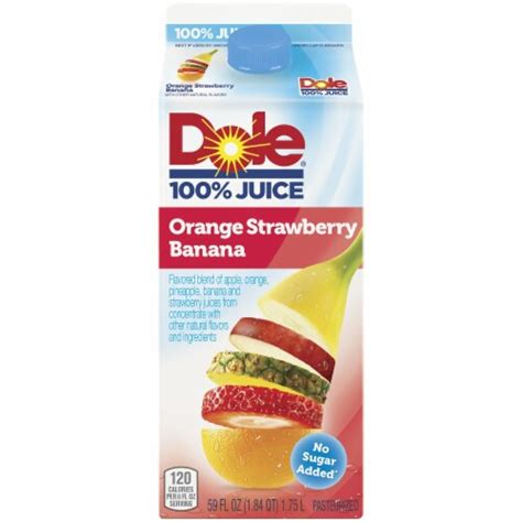 Dole Orange Strawberry Banana 100 Juice 59 Fl Oz Kroger