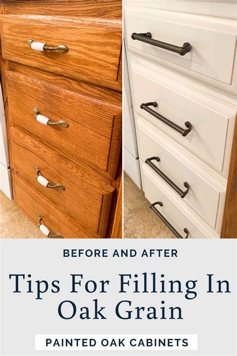 Making sure to rinse very well. Learn to Fill Woodgrain: Insider Tips From a Pro - Painted by Kayla Payne | Painting oak ...