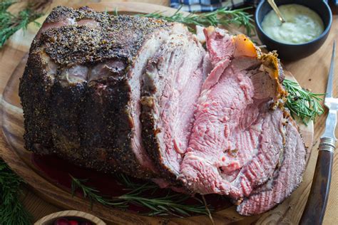 1 to 2 servings ingredients 1 boneless rib eye steak, 1 1/2 inches thick canola oil, to coat alton brown. Pepper Crusted Prime Rib Roast - Jelly Toast