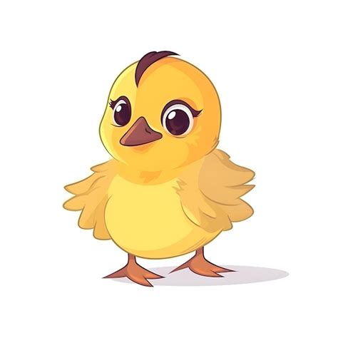 Premium Ai Image Vibrant Baby Chick Illustration