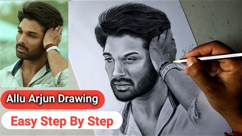Allu Arjun Drawing Easy Youtube