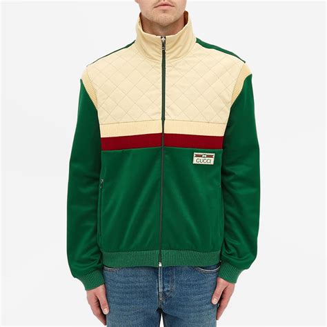 Gucci Technical Jersey Gg Track Jacket Beige End Us