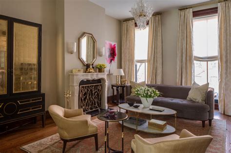 Brooklyn Brownstone Transitional Living Room New York By Marks