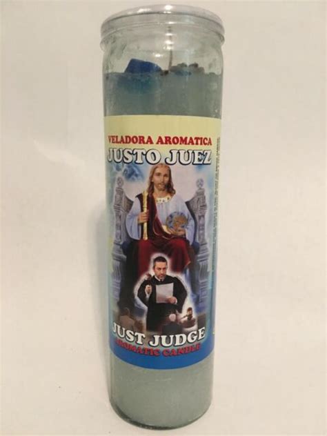 Just Judge 7 Day Glass Candle Justo Juez Veladora Aromatica Ebay