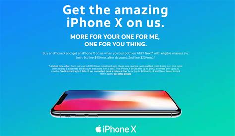 Atandt Offers Iphone X Bogo Deal For Next Customers