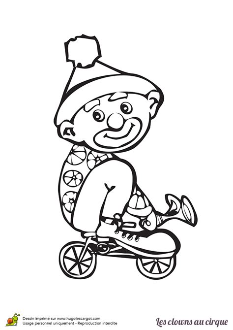 This images was posted by joki fernandes on december 12, 2020. Coloriage clown sur son velo sur Hugolescargot.com