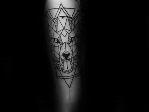 90 Geometric Wolf Tattoo Designs For Men Manly Ink Ideas Geometric