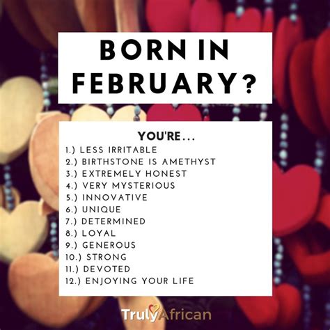 February Facts Trulyafrican Birthday Quotes For Me February