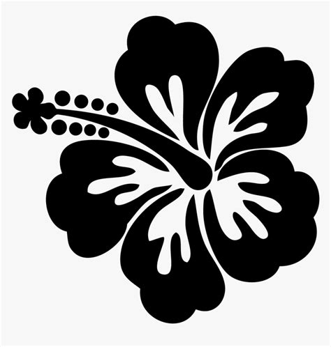 Download Shoeblackplant Silhouette Hawaiian Hibiscus Clip Art ...