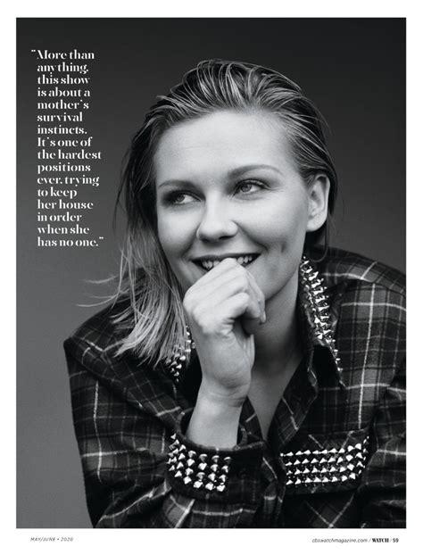 And it turns out that all tom cruise does is send cakes to people. KIRSTEN DUNST in CBS Watch! Magazine, May 2020 - HawtCelebs